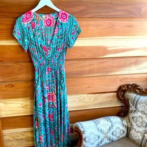 Spell Designs Turquoise Babushka Gown